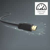 Hama High speed HDMI-kabel, connector - connector, 4K, ethernet, verguld 7,5 m HDMI kabel - thumbnail