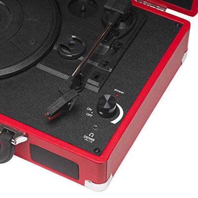 Denver VPL-120 USB-platenspeler Rood
