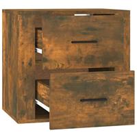 Nachtkastje wandgemonteerd 50x36x47 cm gerookt eikenkleurig - thumbnail