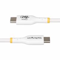 StarTech.com 3m USB-C Laadkabel, Wit, USB-IF Gecertificeerde USB Kabel, 240W PD EPR, USB 2.0 Type-C Laptop Laadkabel, M/M - thumbnail