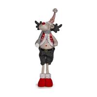 Kerstrendier 13 x 65 x 18 cm Rood Grijs - thumbnail