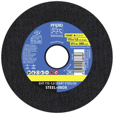 PFERD TOOLS EHT 115-1,0 START (10) 69121067 Doorslijpschijfset 115 mm 10 stuk(s) RVS, Staal