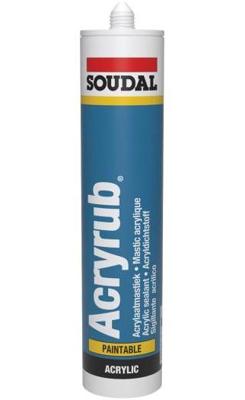 Soudal acryrub | acrylaatkit | zwart | 310 ml - 102601 Soudal acryrub | acrylaatkit | zwart | 310 ml - 102601
