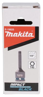 Makita Accessoires Slagschroefbit T45x78mm Impact Black 1/2" VK - E-19825
