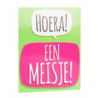 Surprise Card - Hoera een meisje - thumbnail