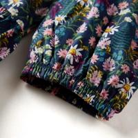 Kinderjurk met lange mouwen 104 donkerblauw - thumbnail