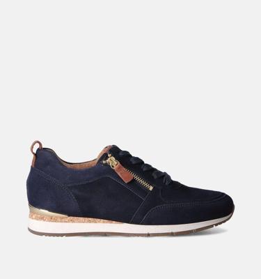 Gabor Sneakers 63.411.16 Blauw / Goud-40.5 maat 40.5