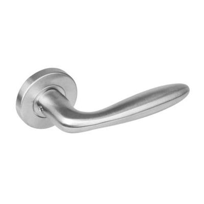 Intersteel deurkruk met rozet - Jupiter - RVS geborsteld