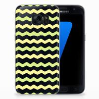 Samsung Galaxy S7 | TPU bumper | Waves Yellow - thumbnail