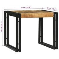 Salontafel 2 pcs Bruin 48 x 40 x 40 cm massief mangohout - thumbnail