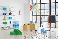 Room Copenhagen LEGO Storage Brick 1 Rond Blauw opbergdoos - thumbnail