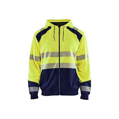 Blåkläder Hooded Sweatshirt High-Vis 35462528 | High-Vis Geel/Marineblauw | Maat 3XL - 7330509609910 Blåkläder Hooded Sweatshirt High-Vis 35462528 | High-Vis Geel/Marineblauw | Maat 3XL - 7330509609910