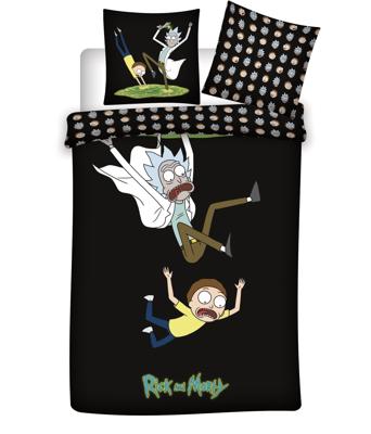 Rick and Morty Dekbedovertrek Portal Travel 140 x 200 cm - 65 x 65 cm Rick and Morty Dekbedovertrek Portal Travel 140 x 200 cm - 65 x 65 cm