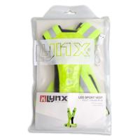 Lynx harnas usb led sport vest neon geel - thumbnail