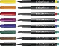 Permanente markeerstift Faber-Castell Multimark 1523 S Groen (10 Stuks) - thumbnail