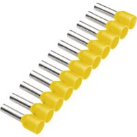 Cimco 187512 Adereindhulzen 1 mm² Deels geïsoleerd Geel 500 stuk(s) - thumbnail