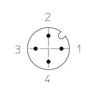 Lutronic 1083 Sensor/actuator connector, geassembleerd M12 Aantal polen (sensoren): 4 Stekker, recht 2.00 m 1 stuk(s) - thumbnail
