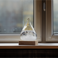 Stormglas Small - ø 8 x 11 cm - Voorspelt het Weer - Stormglas Druppel - thumbnail