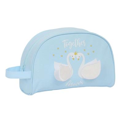 Toilettas voor op School Glow Lab Cisnes Licht Blauw 28 x 18 x 10 cm