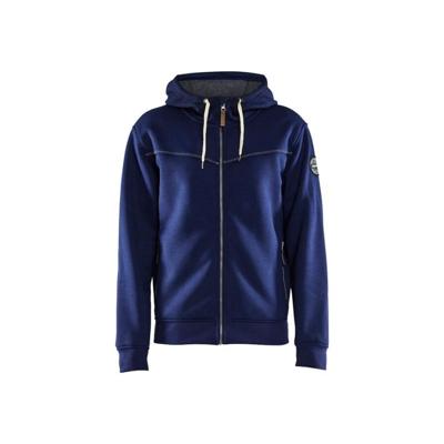 Blåkläder 4933 Hoodie met rits gevoerd marineblauw - maat L