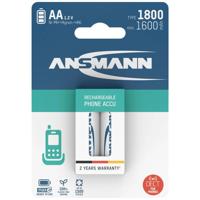 Ansmann 1312-0038 Oplaadbare AA batterij (penlite) NiMH 1600 mAh 1.2 V 2 stuk(s) - thumbnail