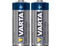 Varta ALKALINE Spec..LR1/N/Lady Bli2 N batterij (lady) Alkaline 850 mAh 1.5 V 2 stuk(s) - thumbnail
