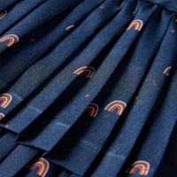 Kinderrokje met regenbogenprint 116 marineblauw - thumbnail
