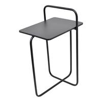 Urban Interiors Bijzettafel 'Easy' Met Tijdschriftenrek, 28 x 37cm, kleur Mat Zwart - thumbnail