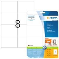 Etiket HERMA 8645 105x74mm premium wit 80stuks - thumbnail