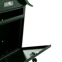 Burg Wächter HOLIDAY 5842 GR Burg-Wächter Brievenbus Plaatstaal Groen Sleutelslot - thumbnail