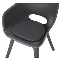 Madison zitkussens 2 st panama 39x36 cm grijs - thumbnail