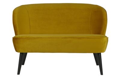WOOOD Bankje 'Sara' Velvet, kleur Groen WOOOD Bankje 'Sara' Velvet, kleur Groen