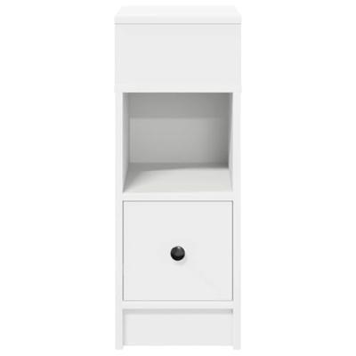 Nachtkastjes 2 st met lade 25x31x66 cm wit