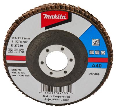 Makita Accessoires Lamellenschuurschijf 115mm A80 - D-27252 D-27252