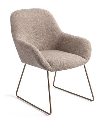 Jesper Home Kushi eetkamerstoel Stone Haze slide rose