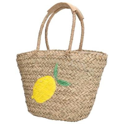 Zebra trends sola rieten mand-Lime