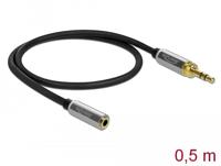 DeLOCK Stereo Jack 3,5 mm 3-Pin male > female verlengkabel - thumbnail
