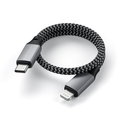 Satechi USB-C naar Lightning laadkabel (25cm) - Space Gray Satechi USB-C naar Lightning laadkabel (25cm) - Space Gray