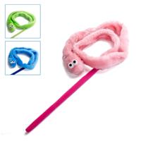 Nobleza Kattenspeelgoed - Hengel met pluche worm - thumbnail