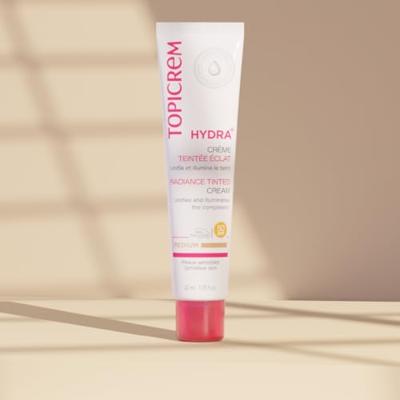 Topicrem Hydra+ Getinte Cr Eclat Medium 40ml Nf