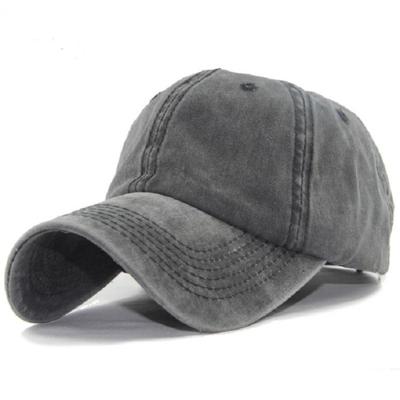 Vrouwen effen kleur wasbaar gezuiverde katoen Baseball Cap hip hop hoed grootte: verstelbaar 50-60cm (zwart)