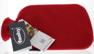 Fashy Warmwaterkruik + Hoes Rood Assortiment