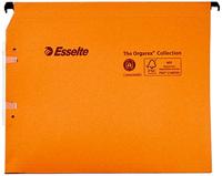 Hangmap Esselte Orgarex dual lateraal 345x275x15mm oranje | 25 stuks - thumbnail