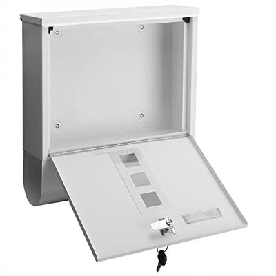 Brievenbus met krantenset wit 30,5x8,5x33,5cm Brievenbus met krantenset wit 30,5x8,5x33,5cm