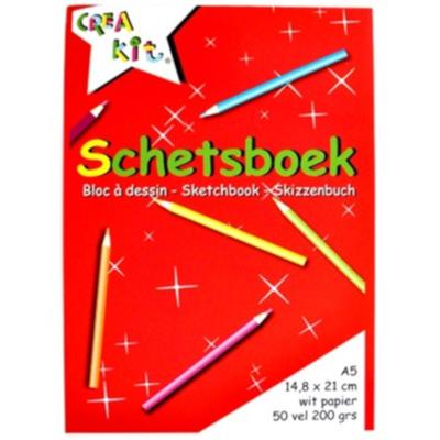 Creakit Schetsboek A5 50 vellen 200 gram crea-kit
