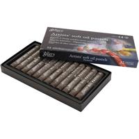 Gallery Oliepastel, L: 7 cm, d 11 mm, dikte 11 mm, burnt umber, 12 stuk/ 1 doos - thumbnail