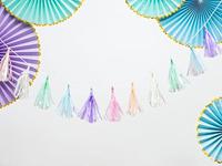 Decoratieve Rozetten Lila Goud (3st) - thumbnail
