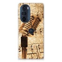 Motorola Edge 30 Pro | Siliconen hoesje | met foto Bladmuziek - thumbnail