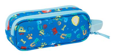 Pennenetui met 2 vakken The Paw Patrol Pups rule Blauw 21 x 8 x 6 cm