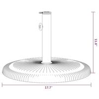 VidaXL Parasolvoet 45x45x30 cm gietijzer groen - thumbnail